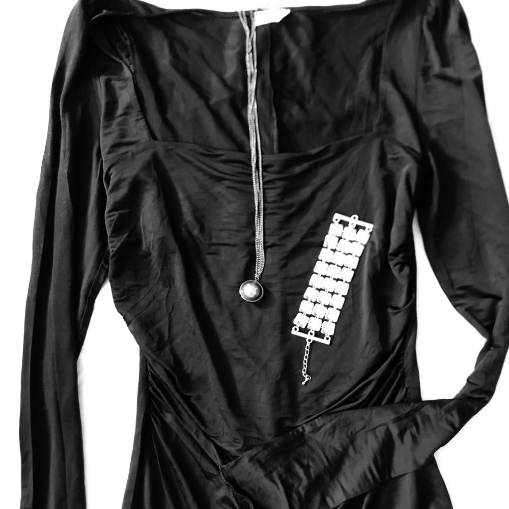 Free People square neck blouse size L FREE jewelry